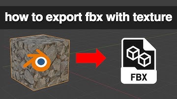 Blender How to Export FBX with Texture - Blender Tutorial Full Guide