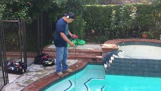 Using the PoolScope hydrophone to Find leaks in a Swimming Pool - LeakTronics Leak Detection Gear