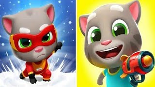 Taking Tom Hero Dash Vs Talking Tom Blast Park Gameplay