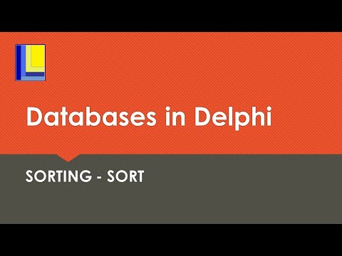 Databases in Delphi - Sorting