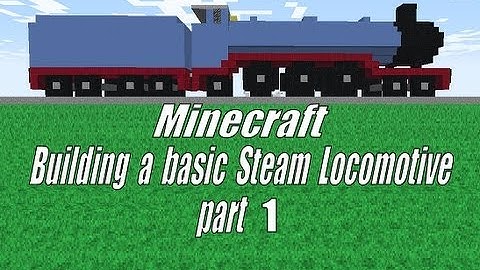 Minecraft, Building a Steam Locomotive Tutorial part 1