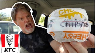 NEW KFC Secret Menu Original Crispy Chipster Burger Review