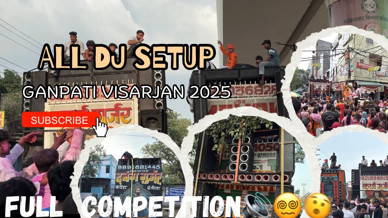 Ganpati Visarjan Special 2025 || All Dj Setup In Delhi || Dj Competition 🔊😍. Chota Haridwar Vlog 🙏 