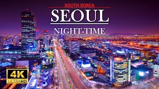 SEOUL, Capital of  South Korea 🇰🇷 at Night Time , 4k 60Fps Video