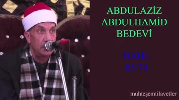 Abdulaziz Abdulhamid Bedevi - Nahl (65-74)   عبدالعزيز عبدالحميد بدوي سورة النحل