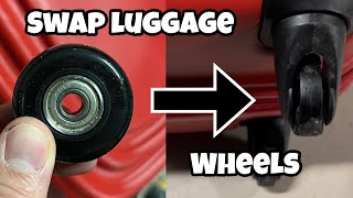 Replace/Upgrade Luggage Wheels to Ball Bearing - SMOOTH RIDE