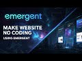 Emergent AI Is CRAZY! Build Websites Automatically in 5 Mins #coding #webdevelopment