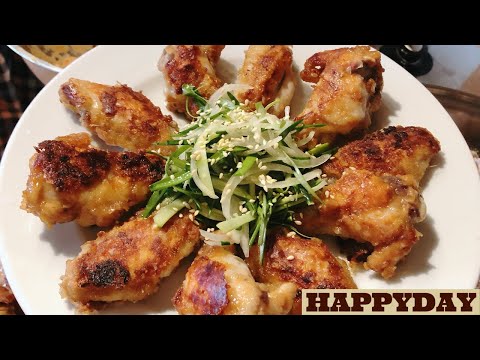 padak (파닭)/ korean fried chicken with spring onion & sweet soy-mustard sauce  — cooking with yoon