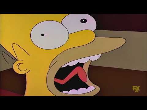 The Simpsons - Maggie Hits Homer Bacuase Of Itchy And Scratchy