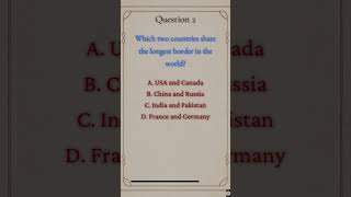 General Knowledge Quiz - Part 5 #facts #history  #gk  #quiz #knowledge #learning #science #funquiz