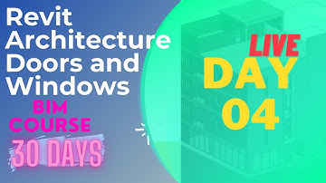 Day 04: Revit Architecture: |Create Doors  and Windows | Complete BIM course |