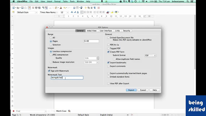 How to convert Libreoffice Documents into PDF file