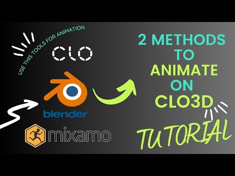 Clo3d Animation tutorial: Clo3d x Blender x Mixamo (Full Explanation)
