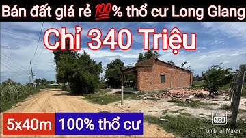 Bán đất 100% thổ cư Giá Rẻ Long Giang Bến Cầu - Cách Chợ, trường học chỉ 800m | Điền Thổ Tây Ninh