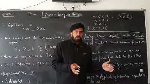 ISC Math, Class  11, Ch 7 Linear inequalities in one variable  Ex 7.1