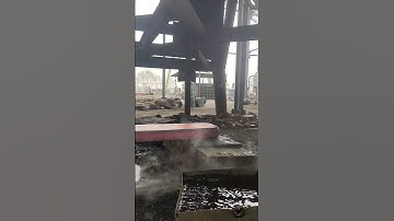 Forging this rectangular iron block at high temperature in 50 seconds!