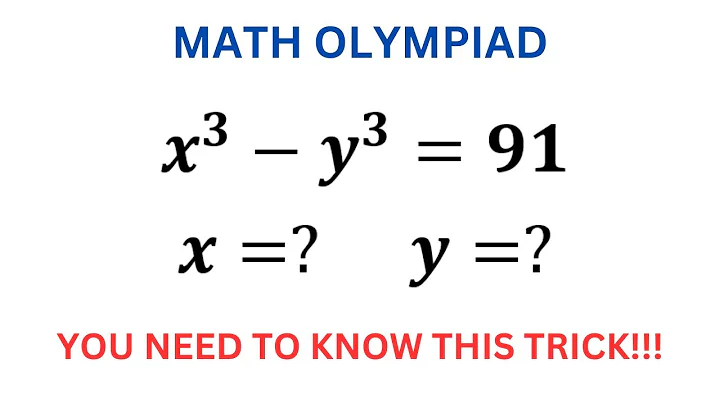 Can you solve this? | Maths Olympiad Question | You need to know this trick