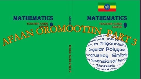 mathematics grade 9 unit 1 part 3 by Afaan Oromoo