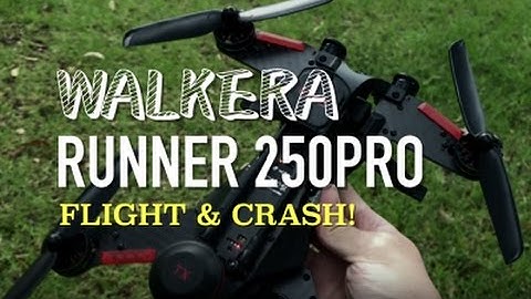 Walkera Runner 250 Pro - full throttle and crash mid flight | GoPro POV