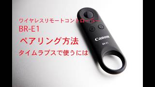 canon BR E1設定方法