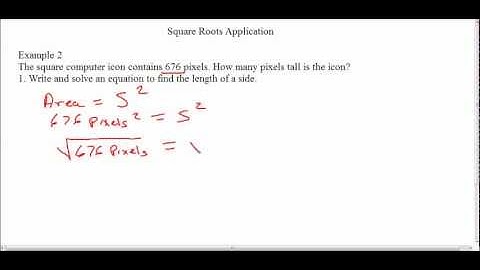 Square Roots Applications