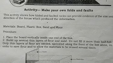 Part 1: How to Make a Model of Folds and Faults?