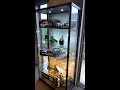 Glass showcase led display cabinet  assembly