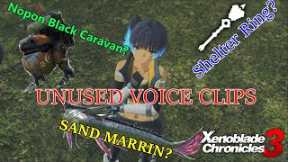 Xenoblade Chronicles 3 - Unused Voice Clips (Main Party + Riku \& Manana)