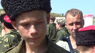 Стрельбы Абинскими казаками на военном полигоне в Раевском 30.07.2021