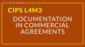 CIPS L4M3 Documentation in commercial contracts summary