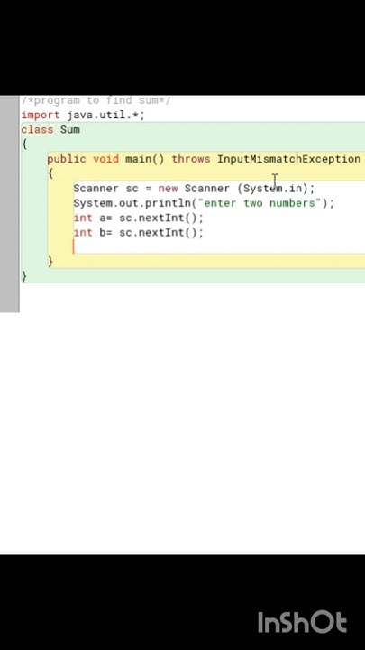 To Find Sum in Java - YouTube
