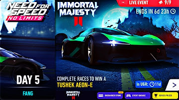 Day 5 (Fang) - TUSHEK Aeon-E | Need For Speed: No Limits