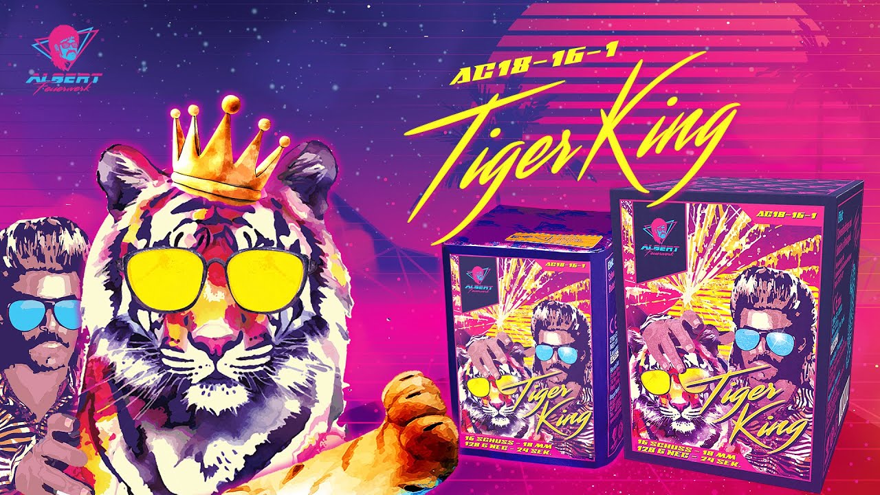 "Tiger king" - 16 Schuss Brokatgold-Batterie [Batch 2023]