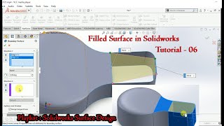 Filled Surface In Solidworks | Tutorial-06 |