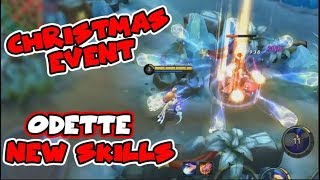 NEW ODETTE CHRISTMAS EVENT SKILLS | MOST OP CHAMPION OF THE ENVENT | Mobile Legends