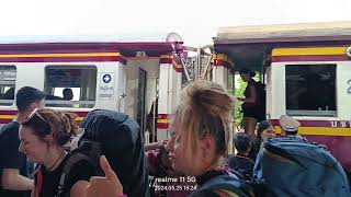 พาทุกท่านหนังลดไฟจาก กุงเทบไปอายุทะยา(Train from BKK to Ayutthaya) Thailand