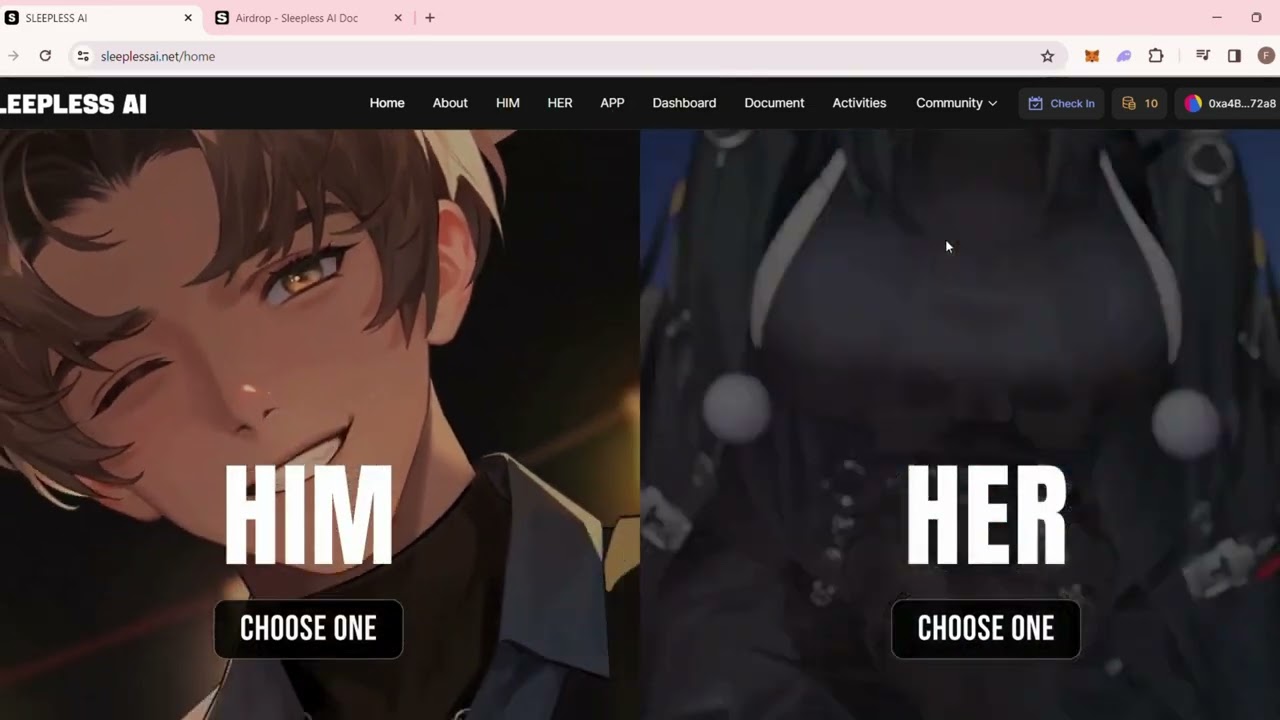 Make easy money with crypto airdrops - Sleepless AI