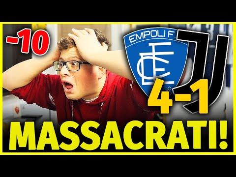 CLAMOROSO!! EMPOLI-JUVENTUS 4-1!! QUESTI STANNO PEGGIO DE NOI!! CON IL -10 SONO SETTIMI!!!