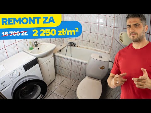 Remont ŁAZIENKI w BLOKU za 2250 zł/m2