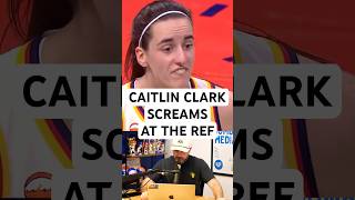 Caitlin Clark screams at the referee over a no-call, a breakdown #basketball #wnba #caitlinclark