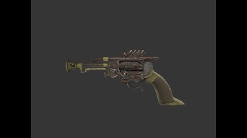 Steampunk Gun 3D Model