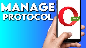 How To Manage Protocol on Opera Mini Browser Phone App