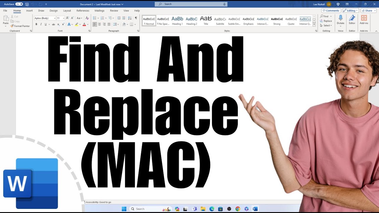How to Find And Replace in Word - (MAC) - YouTube