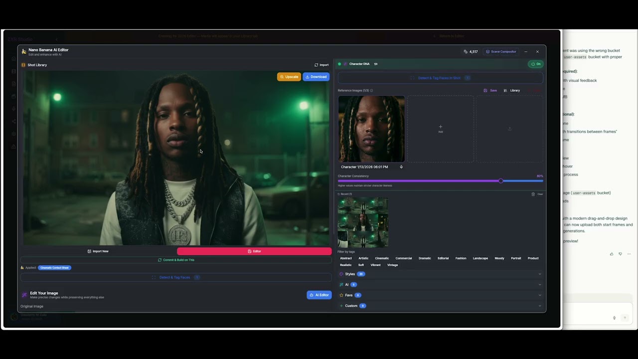 Creating Music Videos using AI