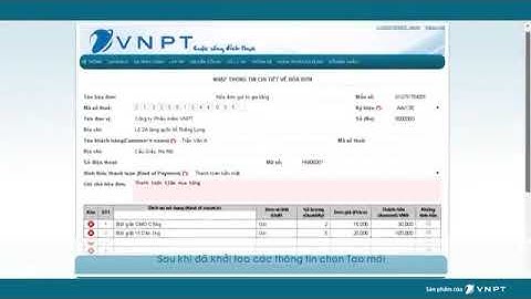 Phần 5 Hướng dẫn lọc hóa đơn điện tử VNPT Invoice