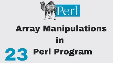 Perl Script Basic Tutorial 23 Functions Array Funcitons