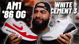 JUST WOW! Nike Air Max 1 Big Bubble & White Cement 3 Reimagined Unboxing