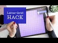 Calligraphy Letter Guide Hack in Procreate – Fast & Easy Custom Grids