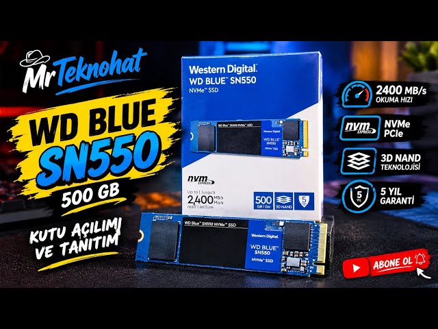 🔥 WD Blue SN550 500GB NVMe SSD Unboxing! 2400 MB/s Speed