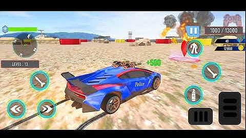 Police Robot Tank Game with Multi Robot Transformations - Android Gameplay